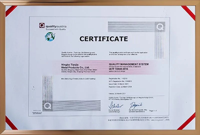 Our Certificates