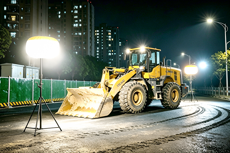 Road Night Construction